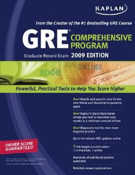 Paperback Kaplan GRE Exam Comprehensive Program Book