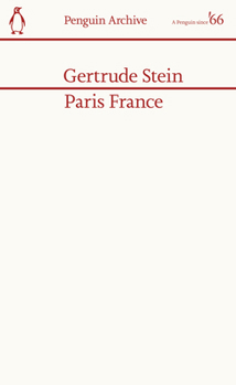 Paperback Gertrude Stein Paris France (Penguin Archives) /anglais Book