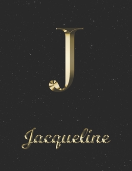 Paperback Jacqueline: 1 Year Daily Planner (12 Months) - Yellow Gold Effect Letter J Initial First Name - 2020 - 2021 - 365 Pages for Planni Book