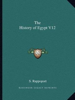 Paperback The History of Egypt V12 Book