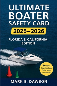 Paperback Ultimate Boater Safety Card 2025 - Florida & California Edition Book