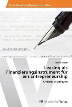 Paperback Leasing als Finanzierungsinstrument für ein Entrepreneurship [German] Book