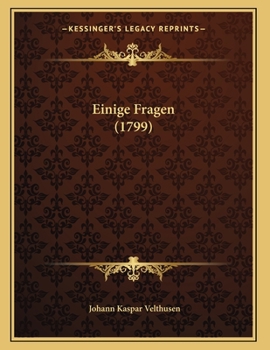 Paperback Einige Fragen (1799) [German] Book