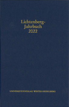 Hardcover Lichtenberg-Jahrbuch 2022 [German] Book