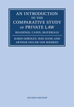 Paperback An Introduction to the Comparative Study of Private Law: Readings, Cases, Materials Book