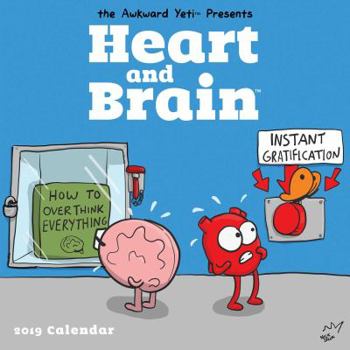 Calendar Heart and Brain 2019 Wall Calendar Book