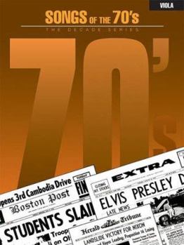 Paperback Songs of the '70s: Viola Book