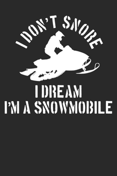 Notebook: Snowmobile Dot Grid 6x9 120 Pages