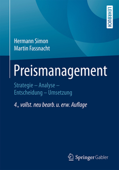 Hardcover Preismanagement: Strategie - Analyse - Entscheidung - Umsetzung [German] Book