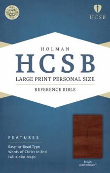 Holy Bible: Holman Christian Standard Bible, Brown, Leathertouch, Personal Size