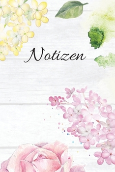 Notizen: Blanko Lila Floral Design Heft für Aufzeichnungen Lettering Handschrift | Kreatives Geschenk für Kinder und Erwachsene | Frauen Männer Freundinnen und Kollegen (German Edition)
