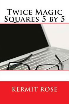 Paperback Twice Magic Squares 5 by 5 Book