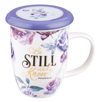 Misc. Mug Ceramic Lidded Be Still - Psa 46:10 Book
