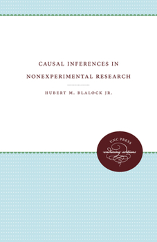 Paperback Causal Inferences in Nonexperimental Research Book