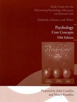 Paperback Psychology: Core Conepts Fifth Edition: Study Guide for the Telecourse Discovering Psychology Book