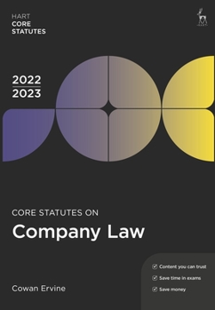 Paperback Core Statutes on Company Law 2022-23 Book
