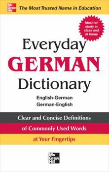 Paperback Everyday German Dictionary: English-German/German-English Book