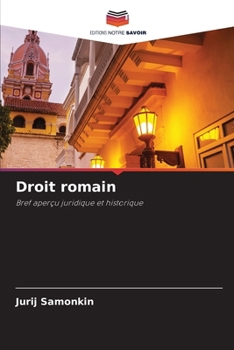 Paperback Droit romain [French] Book