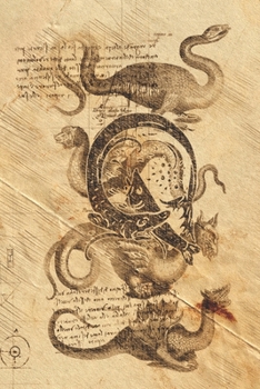 Q: Classical Mythological Sea Serpents 6x9 Monogram Initial Lined Journal