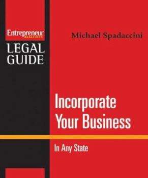 Paperback Incorporate Your Business in Any State [With CDROM] Book