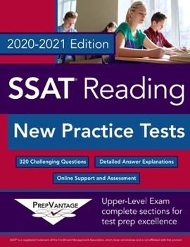Paperback SSAT Reading: New Practice Tests, 2020-2021 Edition Book