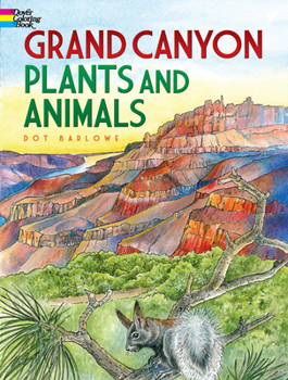 Paperback Grand Canyon Plants and Animals Coloring Book