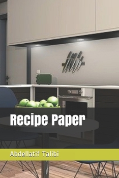 Paperback Recipe Paper Book