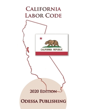 Paperback California Labor Code 2020 Edition [LAB] Book