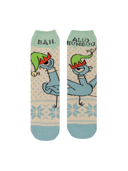 Misc. Don't Let the Pigeon Drive the Sleigh Cozy Socks - Large Book