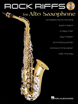 Paperback Rock Riffs for Alto Saxophone [With CD (Audio)] Book