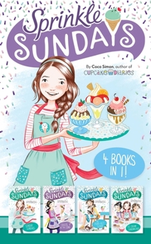 Hardcover Sprinkle Sundays 4 Books in 1!: Sunday Sundaes; Cracks in the Cone; The Purr-Fect Scoop; Ice Cream Sandwiched Book