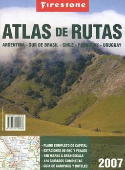 Paperback Atlas de Rutas: Argentina, Sur de Brasil, Chile, Paraguay, Uruguay [Spanish] Book