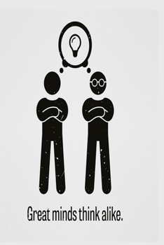 Great minds think alike: Funny Dot Grid 6x9 Dotted Bullet Journal and Notebook