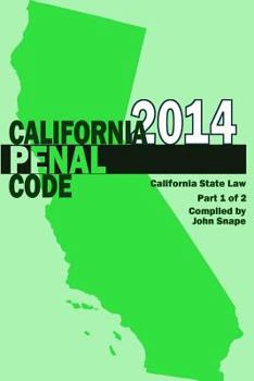 Paperback California Penal Code and Evidence Code 2014 Book 1 of 2 Book