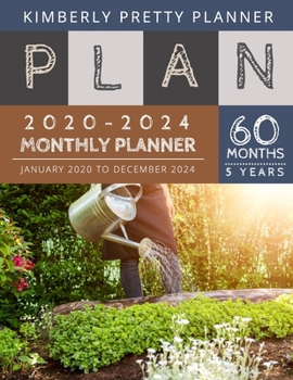 Paperback 5 year monthly planner 2020-2024: five year journal 2020-2024 Monthly Planner Calendar - 5 Year Planner for 60 Months with internet record page - gard Book