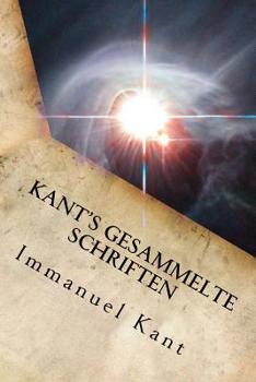 Paperback Kant's gesammelte Schriften [German] Book