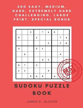 Paperback Sudoku Puzzle Book: 250 Easy, Medium, Hard, Extremely Hard Challenging, Large Print [Large Print] Book