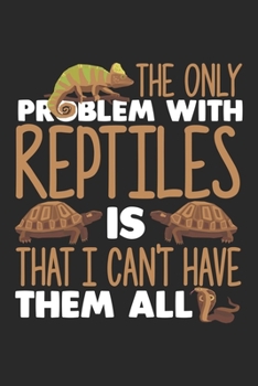 Reptiles: Turtle Lizards Reptile Leopard Gecko Chameleon Sna Notebook 6x9 Inches 120 dotted pages for notes, drawings, formulas | Organizer writing book planner diary