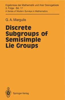 Hardcover Discrete Subgroups of Semisimple Lie Groups Book