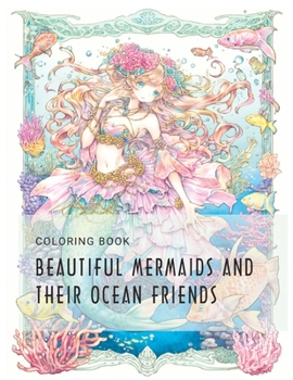Paperback Beautiful mermaids and their ocean friends coloring book
