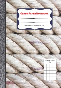 Paperback Graph Paper Notebook: Quad Ruled 4x4 - 110 Pages - 7" x 10" Squared Graphing Paper * Blank Notebook * Grid Paper * Softback ...(Composition Book