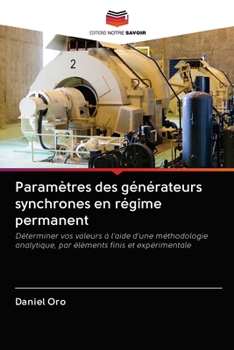 Paperback Paramètres des générateurs synchrones en régime permanent [French] Book