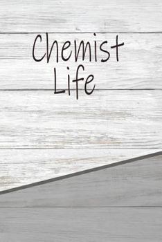 Paperback Chemist Life: Personalized Rustic Isometric Dot Notebook 120 Pages 6x9 Book