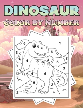 Paperback Dinosaur Color By Number Book