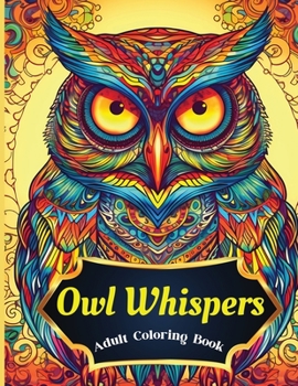Paperback Owl Adult Coloring BookMandalasCalming and relaxing the mind [Large Print] Book