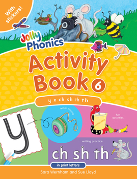 Paperback Jolly Phonics Activity Book 6: In Print Letters (American English Edition) Book