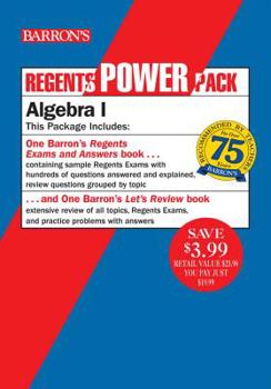 Paperback Regents Algebra I Power Pack: Let's Review Algebra I + Regents Exams and Answers: Algebra I Book