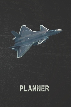 Paperback Planner: Jet Plane Grunge 1 Year Daily Planner (12 Months) - 2020 - 2021 - 365 Pages for Planning - January 20 - December 20 - Book