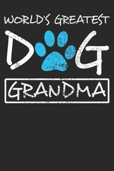 Paperback Notebook: Dog Grandpa Dot Grid 6x9 120 Pages Book