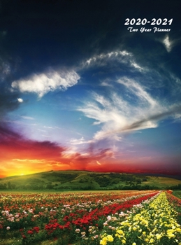 2020-2021 Two Year Planner: Large Monthly Planner with Inspirational Quotes (Colorful Nature Hardcover)